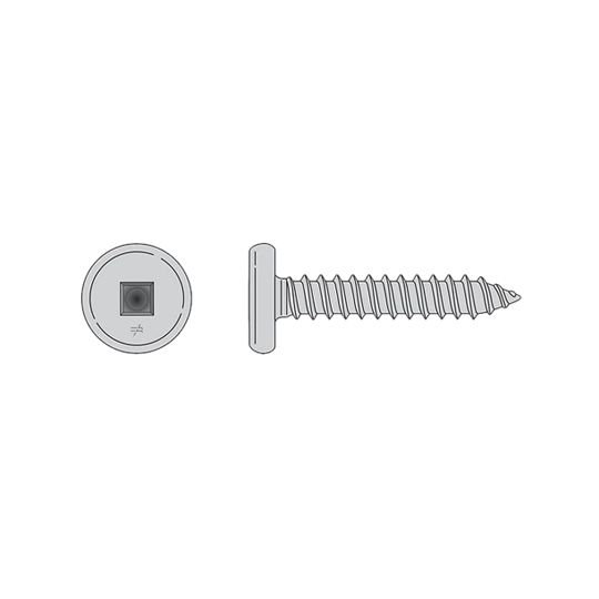 Simpson Strong-Tie #10 x 1" Pancake Screws with 12 Threads per Inch - Carton of 1,500