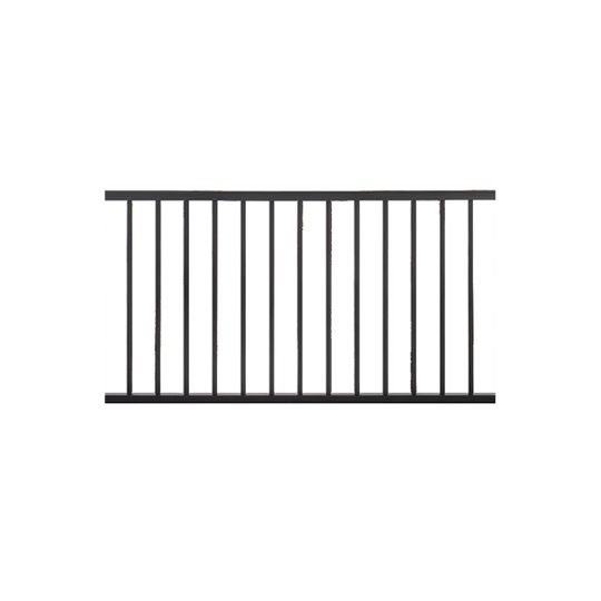 Trex Signature Rail Assembled Panel with Square Balusters - Horizontal (no hardware) — TRXSHRPSB836BK