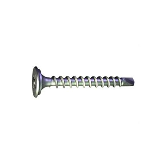 Grabber Construction Products #8 x 3" Bugle Head Scavenger Self Drilling Zinc Screws - Carton of 2,000