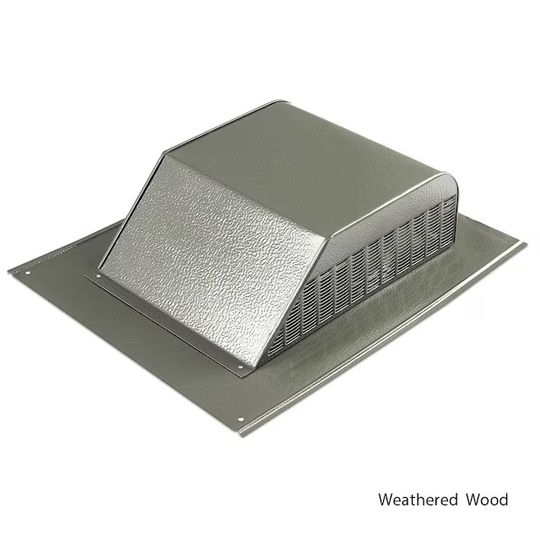GAF MasterFlow 960 Series Aluminum Slant-Back Roof Louver with Weather Filter — Ventilation and Drainage — GAFSSB960AWFWW