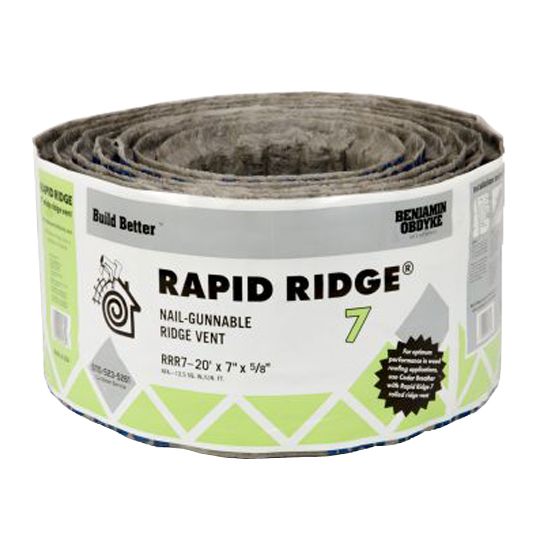 Benjamin Obdyke 7" x 20' Rapid Ridge 7 Vent — Ventilation and Drainage