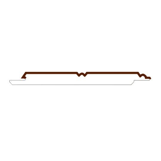 Versatex 1/2" x 6" x 18' Canvas Series Stealth Beadboard PVC Trim — VRTCSB126WG