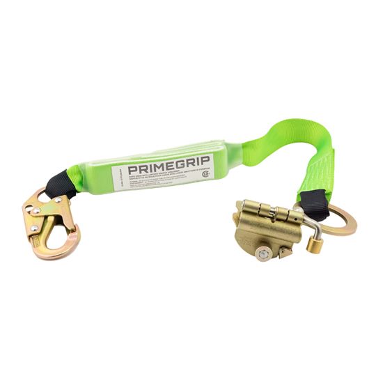 Primeline Tools Rope Grab with 2' Lanyard Energy Absorber