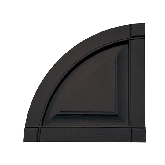 Mid-America Raised Panel Quarter Round Arch Top for Standard Raised Panel Shutters — MABATP14MB