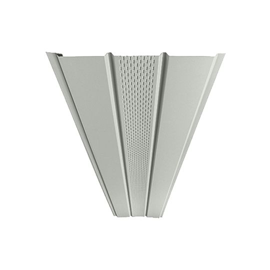 Mastic Envoy Quad 4" Center Lanced U-Groove Aluminum Soffit — ACOLCAS16419A02
