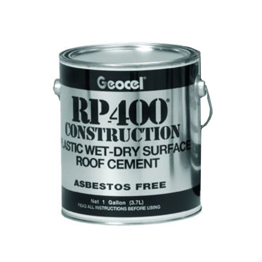 Geocel RP-400 Construction Plastic Wet-Dry Surface Roof Cement - 1 Gallon Can