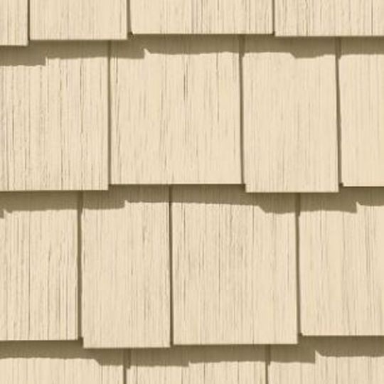 CertainTeed Siding Cedar Impressions Double 7" Staggered Perfection Polymer Shingle Siding - Cedar Grain Finish — CERCID7SGLM