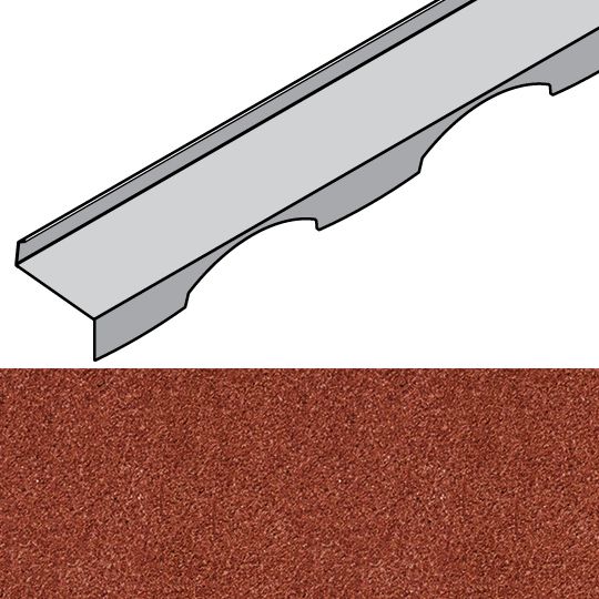 Unified Steel 3-3/4" x 79" Barrel-Vault Top Row — BORTRVB79BA