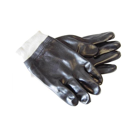 The Brush Man 10" Black PVC Glove with Interlocked Lining