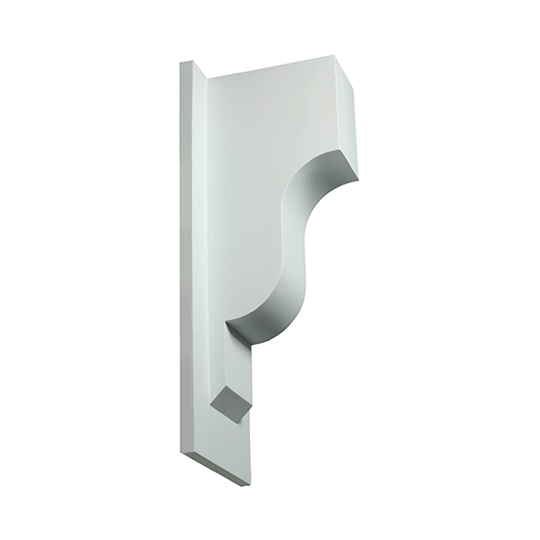 Fypon Molded Millwork 11-1/4" P x 30" H x 11-1/4" W Decorative Smooth Bracket