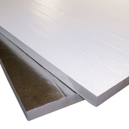Johns Manville Ci Max Polyiso Foam Sheathing Board with Foil & Glass Mat Facer — Polyiso — JMCIMFS3548