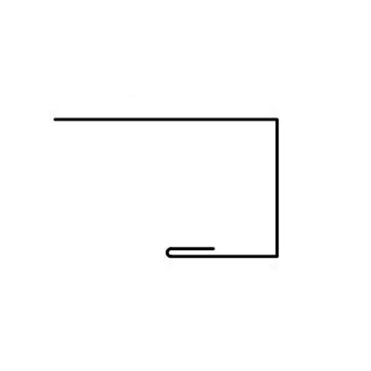 Ideal Roofing 6" Girth Painted Type 2 J-Trim for Urban Accent Series