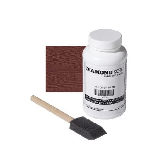 Wausau Supply Diamond Kote Touch-Up Paint with Brush - 8 Oz. Bottle — WSULPDK8TUPWBBDX