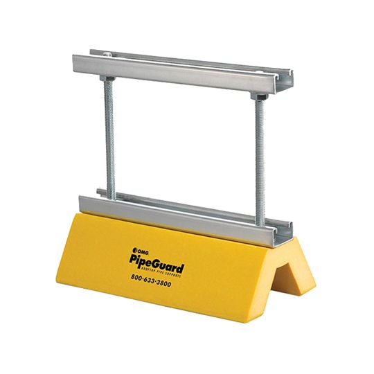 Olympic Manufacturing PipeGuard Rooftop Pipe Support with Height Adjustable Strut