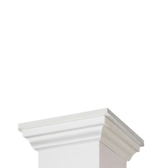 CertainTeed Siding 8" x 8" x 9' Restoration Millwork Column Wrap with Estate Cap/Base Trim Set - Smooth