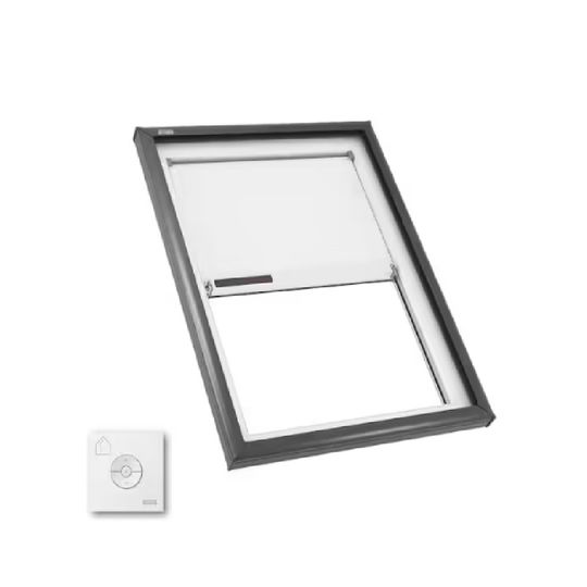 Velux Fixed Curb-Mounted Skylight With Low E - Solar Blind and Remote — VELFCM3446LAM