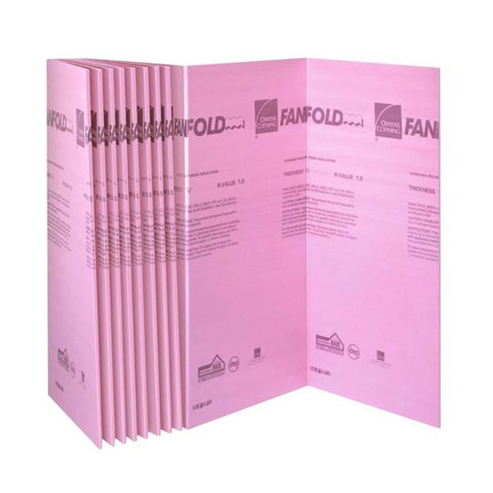Owens Corning 1/4" x 4' x 50' Foamular Fanfold Underlayment Board