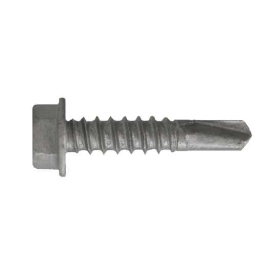 Triangle Fastener Corporation #12/14 x 2" Hex Washer Head Self-Drill #3 Screw - Bag of 250