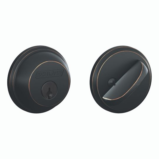 Schlage B360 Single Cylinder Deadbolt — SCHSCDBAB