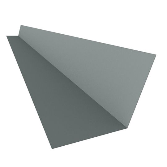 Able Sheet Metal 26 Gauge x 6" x 6" x 10' Galvanized Lead Roof To Wall Flashing