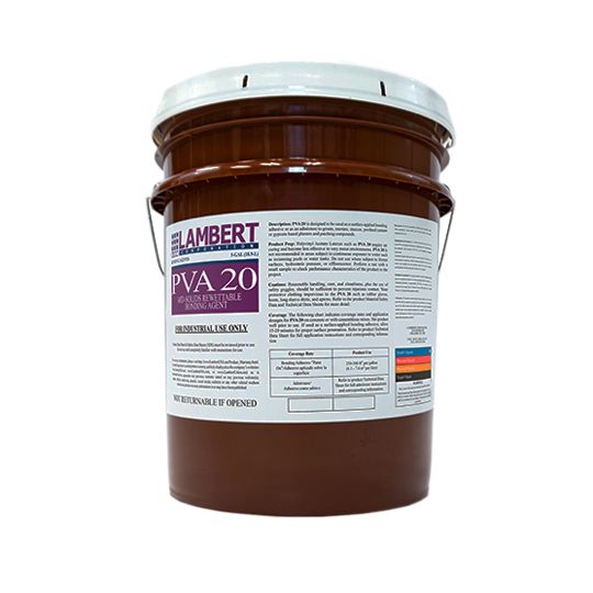 Lambert Corporation PVA-20 Latex Bonding Agent - 5 Gallon Pail