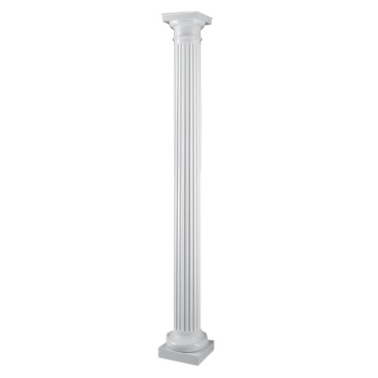 HB&G Building Products 8" x 8' Fluted Round Non-Tapered Column
