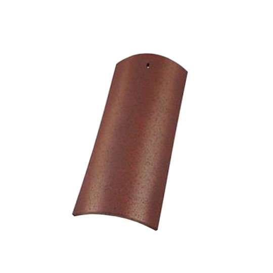 M.C.A. 10" Straight Barrel Mission Top Clay Roof Tile