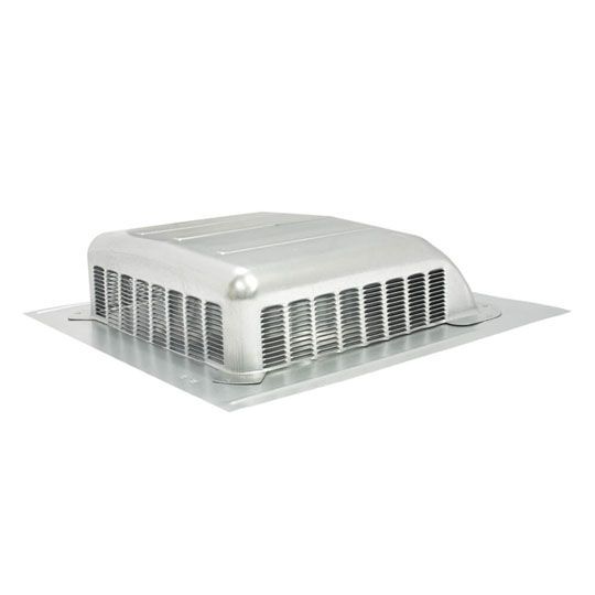 Air Vent Airhawk Galvanized Slant Black Static Vent — Ventilation and Drainage — AIRRVGL50ML