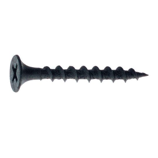 Pro-Twist 1-5/8" x #6 Phillips Head Sharp Point Coarse Yellow Zinc Screws - 1 Lb. Box
