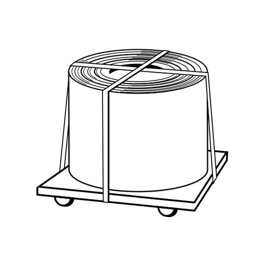 Gentek .027" x 15" Aluminum Gutter Coil with Poly Finish (for 6" Gutters) - Sold by the Lb. — GTKGC02715PWH
