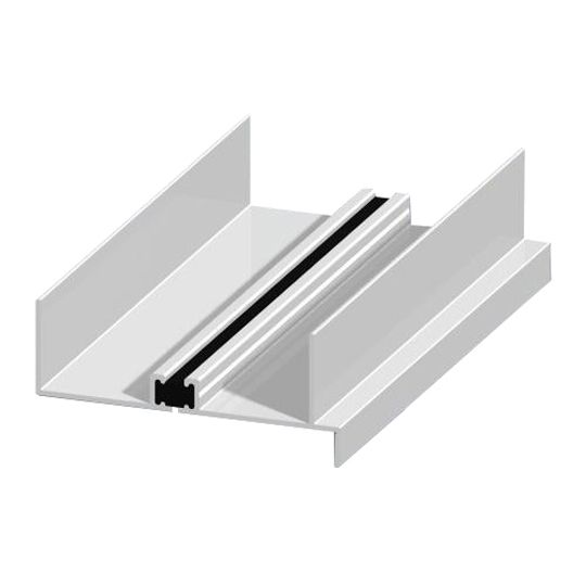 Elite Aluminum 3" x 24' Thermally Broken Rc with Flange — ELI3TBRCWF24WH