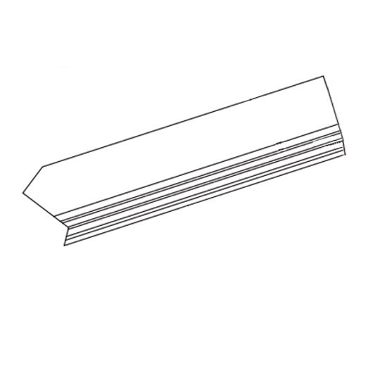 Coastal Metal Service 24 Gauge SS Single Slope Ridge — Metal Roofing — C24SSRCW