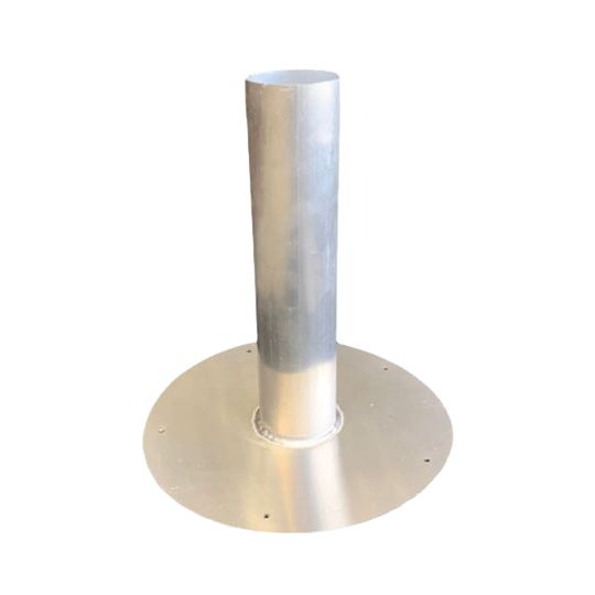 Precision Metals 4" Flat Aluminum Stack Roof Flashing