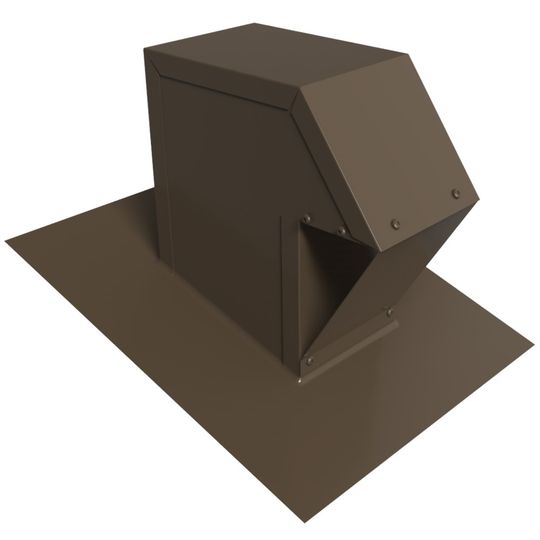Ventilation Maximum Roof Exhaust Trap 4" Diameter Pipe — VMACT4BRN