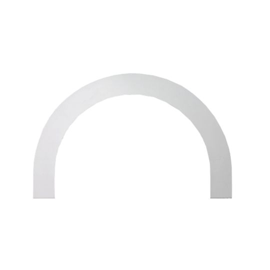 Fypon Molded Millwork 4" x 72" Half-Round Arch Flat Trim