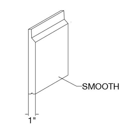 Ply Gem 5/4" x 8" x 18' BuildReady Skirt Board - Smooth