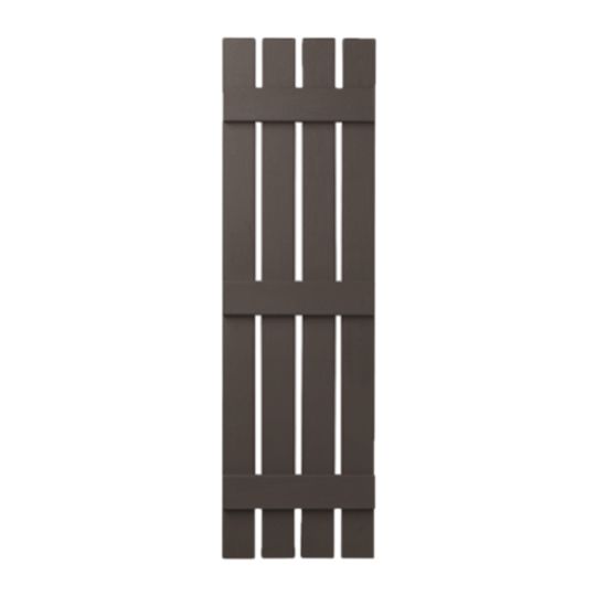 Mastic 16" x 31" Board & Batten Standard 4-Board Shutters - Open Style — ACOVIN4O163159