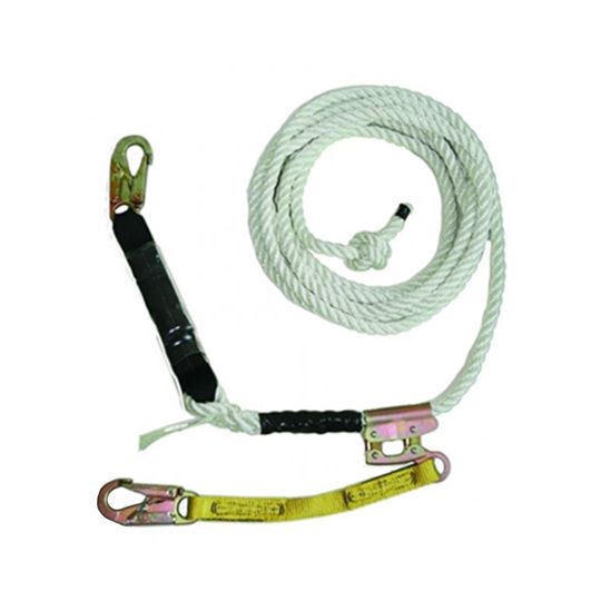 Guardian Fall Protection 25' Polydac Vertical Lifeline Assembly Rope