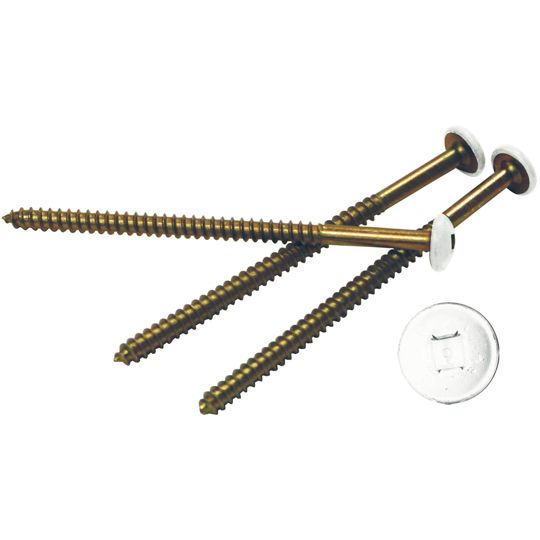 Mid-America Painted Screws — MABPS25WH12