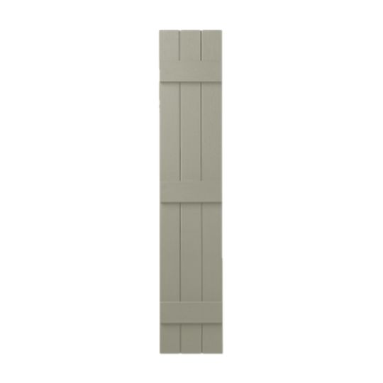 Mastic 11" x 55" Board & Batten Standard 3-Board Shutters - Closed style — ACOVIN3C115552
