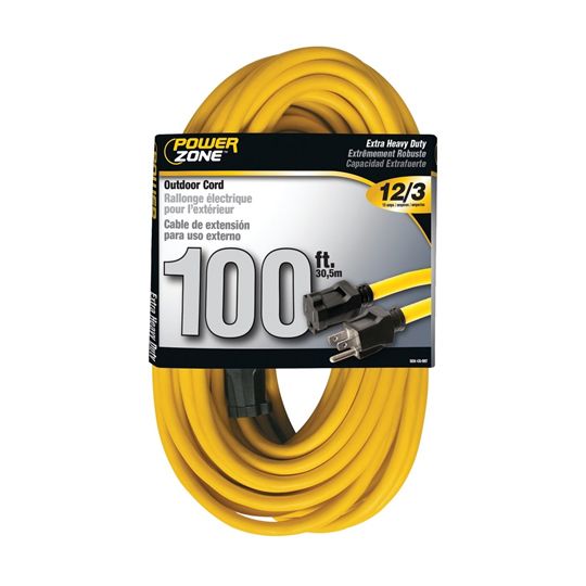 PowerZone 12/3 x 100' Outdoor Extension Cord