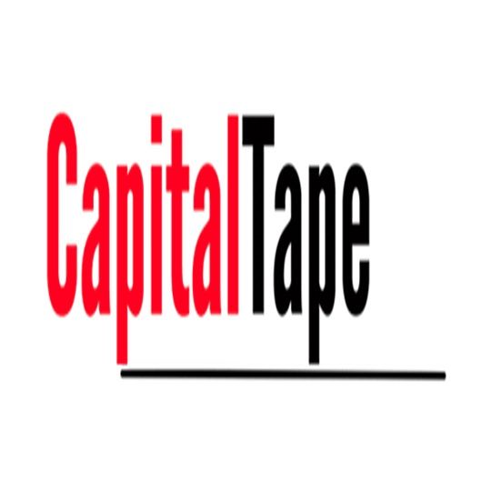 Capital Tape Company 1/8" x 3/8" x 75' V1526 Medium Density PVC Foam Compressible Glazing Tape with Plastic Liner, Double-Sided