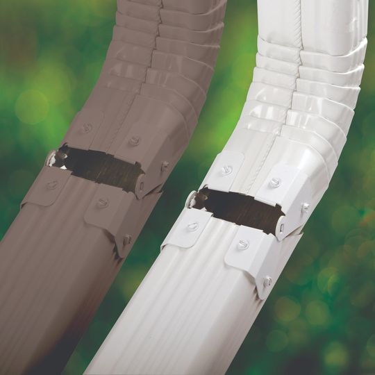 LeaFree Zip Hinge 2-Part Downspout Extension — GPIZILPRB