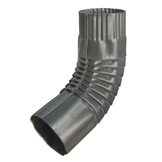 Berger Building Products 26 Gauge 4" Round Corrugated Paint Grip Steel 75° Elbow