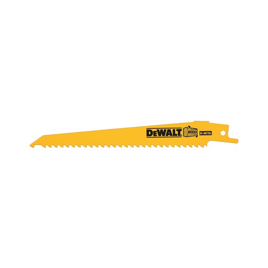 DeWalt 9" 5/8 Tpi Tapered Wood Cutting Reciprocating Saw Blade