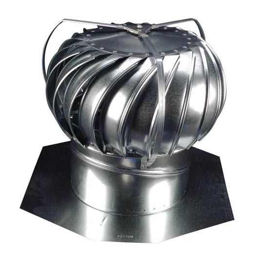 Lomanco 12" Whirlybird Galvanized Externally Braced Turbine Ventilator