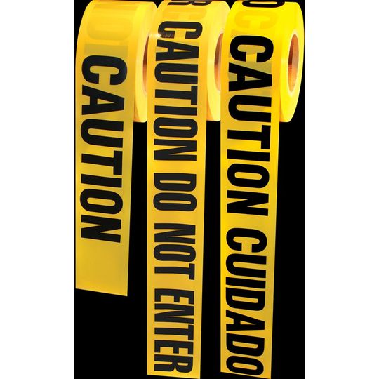 Electro Tape Et Caution Tape Black Yellow - 3" x 1000'