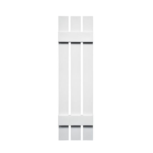 Mid-America Board-N-Batten Standard Three-Board Spaced Shutter — MABBNB3BS1235001