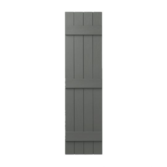 Mastic 15" x 81" Board & Batten Standard 4-Board Shutters - Closed Style — ACOVIN4C158116