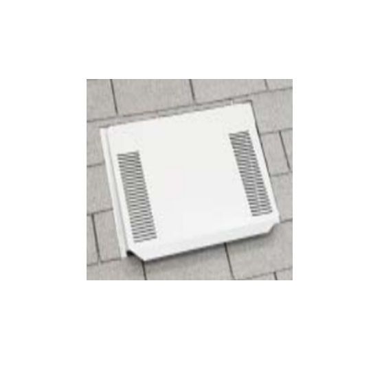 Owens Corning VentSure Galvanized Low Profile Slant Back Roof Vent with Exterior Louver - Standard Flange — Ventilation and Drainage — OCFVSSBVLPSFWH